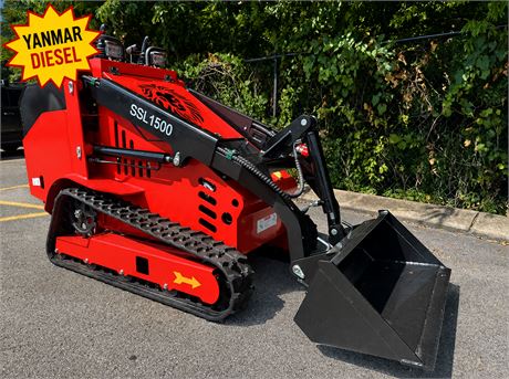 Diesel Mini Skid Steer with Yanmar Engine & Pilot Controls (SSL1500)