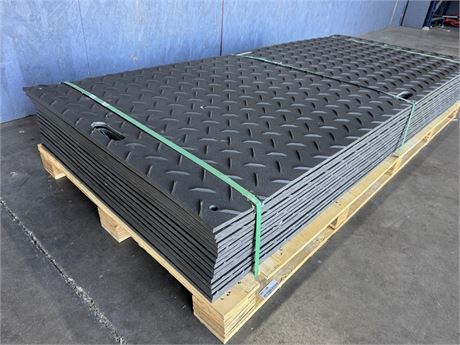 SET of 15 - 4 ft x 8 ft Heavy Duty Ground Protection Mat (FPM)